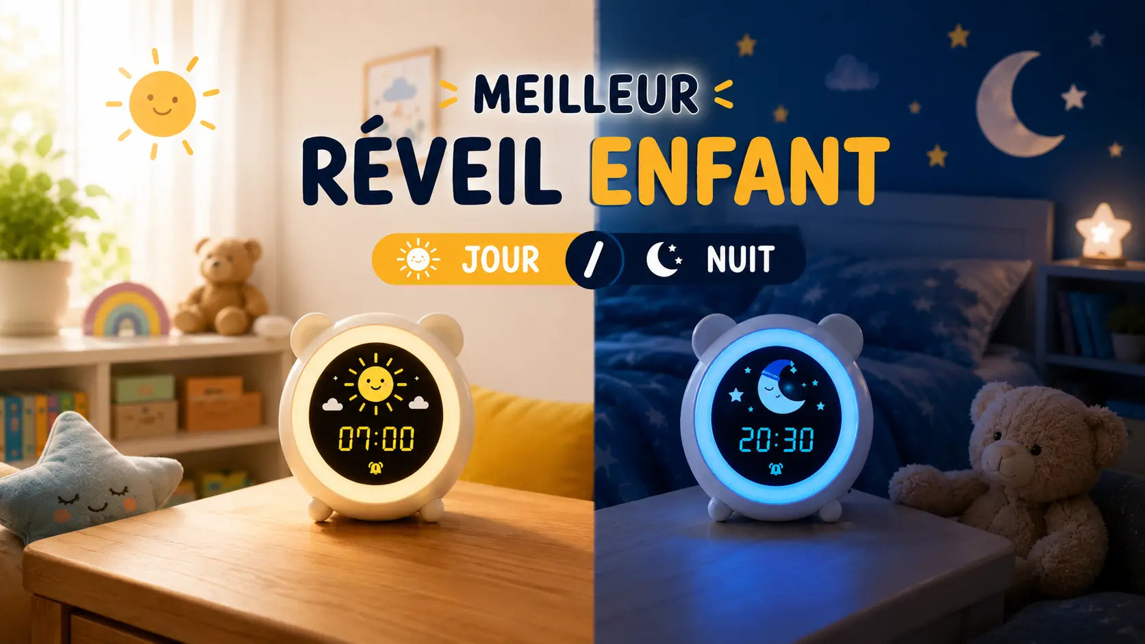 Meilleur réveil enfant jour/nuit 2026 : Comparatif et Guide d'Achat Image