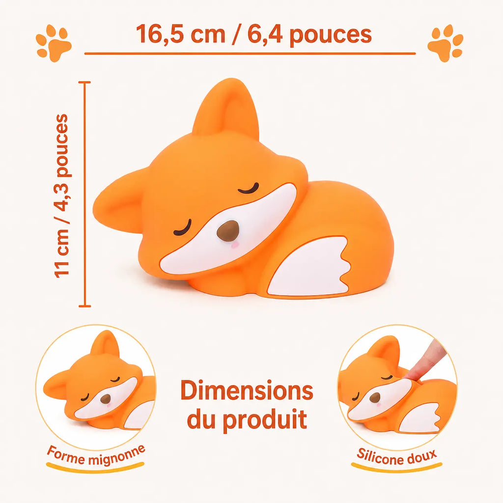 Veilleuse Renard en Silicone