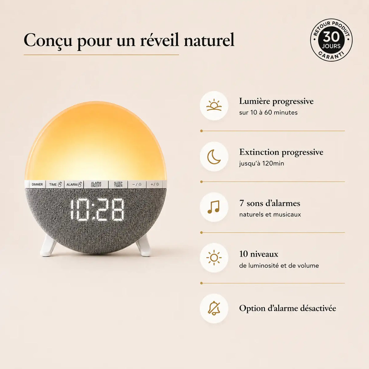 Réveil Simulateur d'Aube Enfant