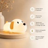 Veilleuse Chien en Silicone