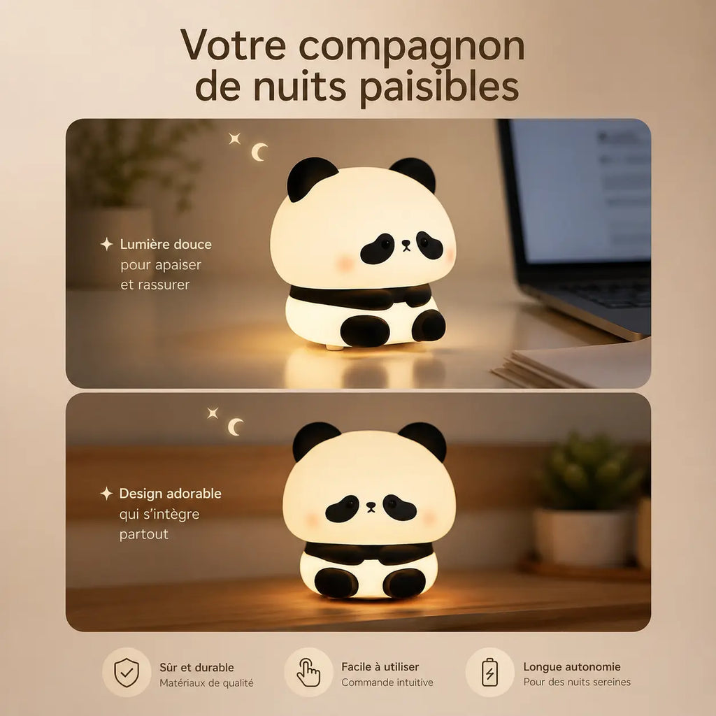 Veilleuse Panda en Silicone