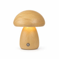 Lampe Champignon en Bois