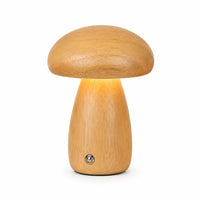 Lampe Champignon en Bois