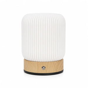 Lampe de Chevet Grain de Bois sur fond blanc.