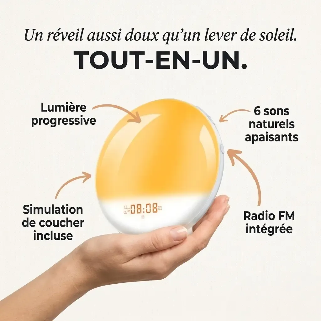 Réveil Simulateur d'Aube Connecté