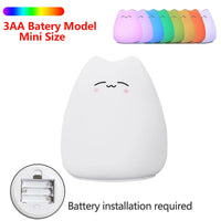Veilleuse Chat en Silicone