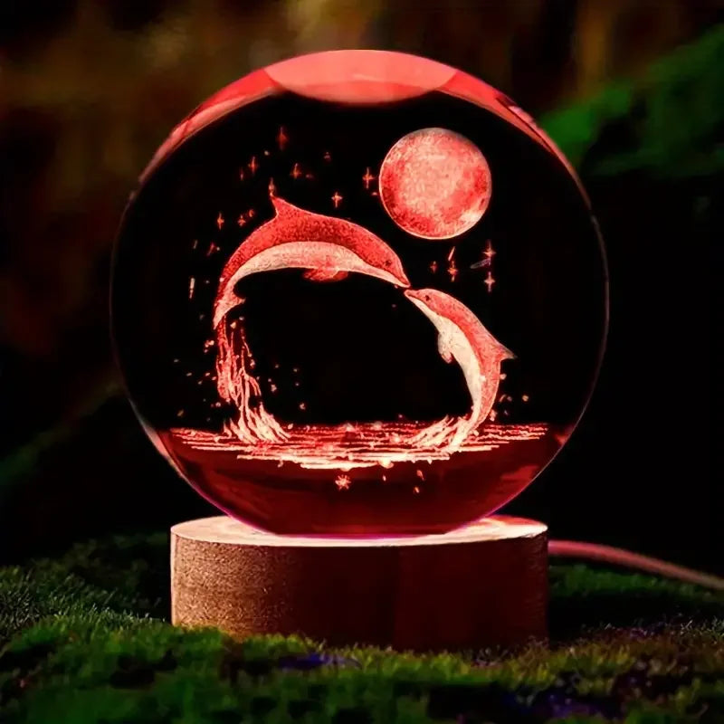 Veilleuse Boule de Cristal Dauphin