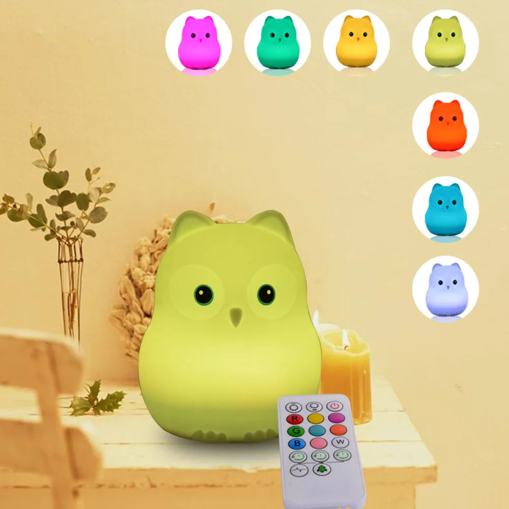 Veilleuse Pingouin Télécommande