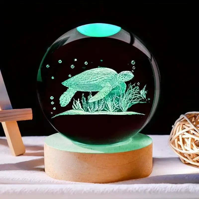 Veilleuse Boule de Cristal Tortue