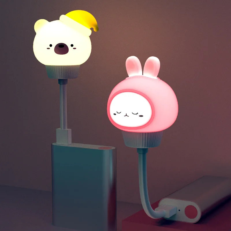 Veilleuse Cochon Blanc USB