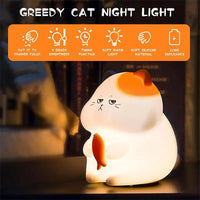 Veilleuse Chat Tactile