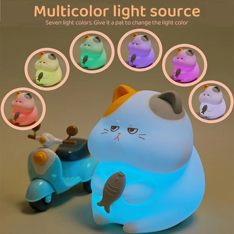 Veilleuse Chat Tactile