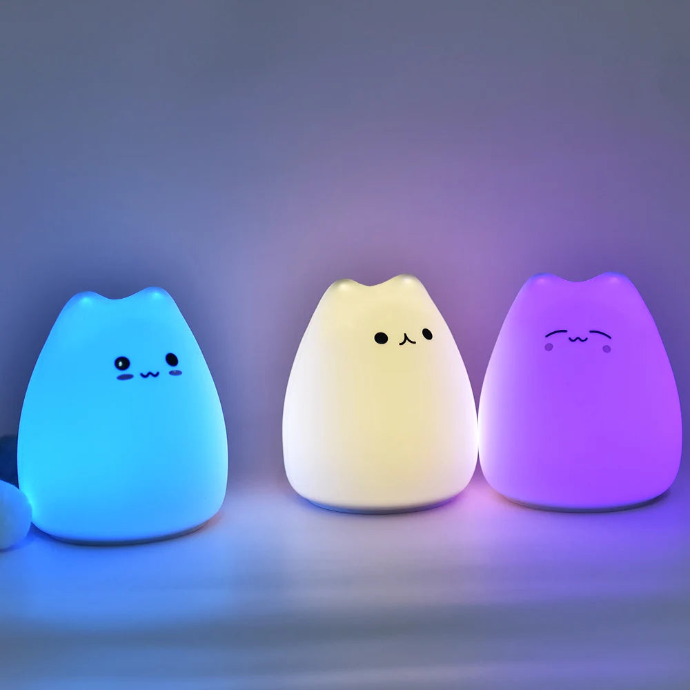 Veilleuse Chat en Silicone