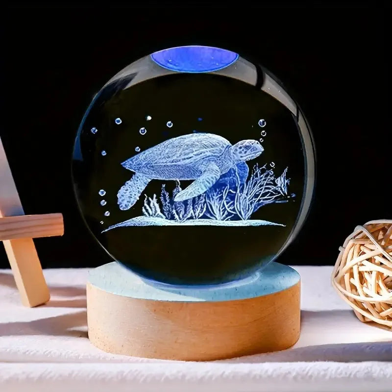 Veilleuse Boule de Cristal Tortue