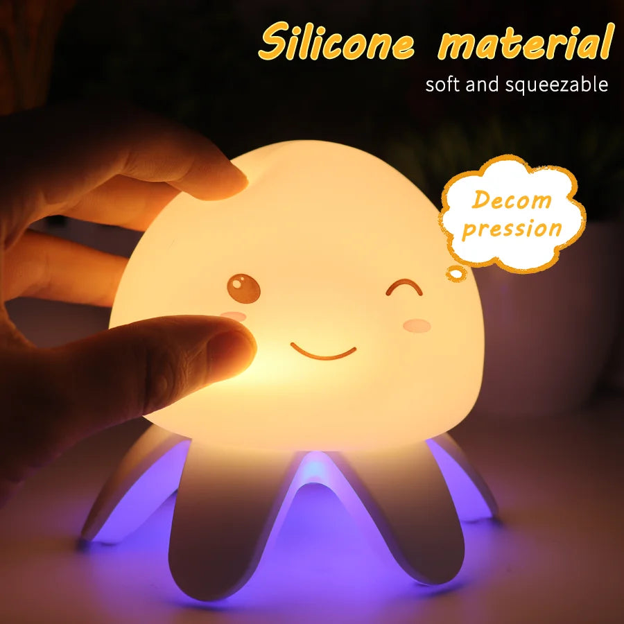 Veilleuse Méduse en Silicone