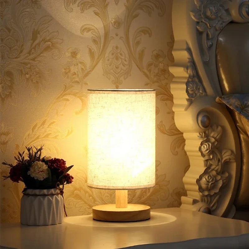 Lampe Chevet en Bois