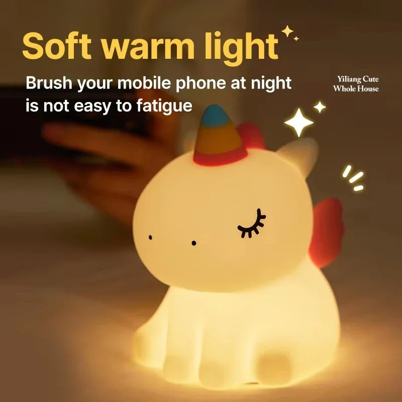Veilleuse Licorne en Silicone