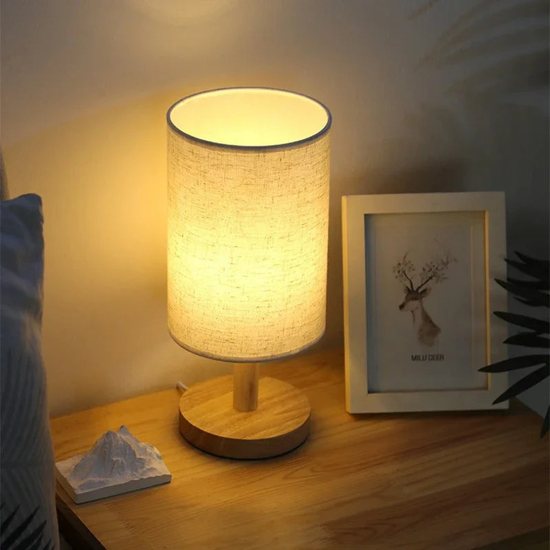 Lampe Chevet en Bois