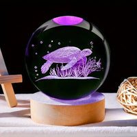 Veilleuse Boule de Cristal Tortue