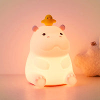 Veilleuse Hippopotame en Silicone