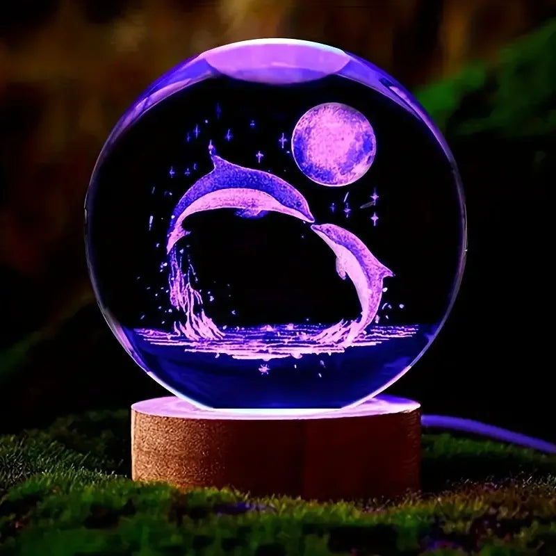 Veilleuse Boule de Cristal Dauphin