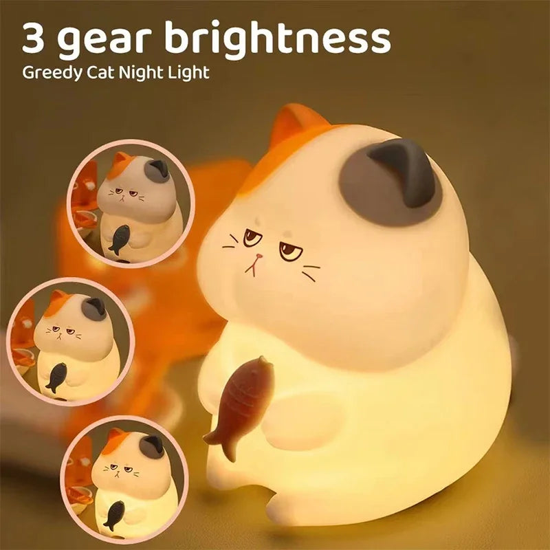 Veilleuse Chat Tactile