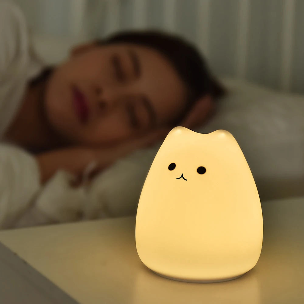 Veilleuse Chat en Silicone