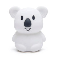 Veilleuse koala en silicone souple blanc avec télécommande pour chambre d'enfant
